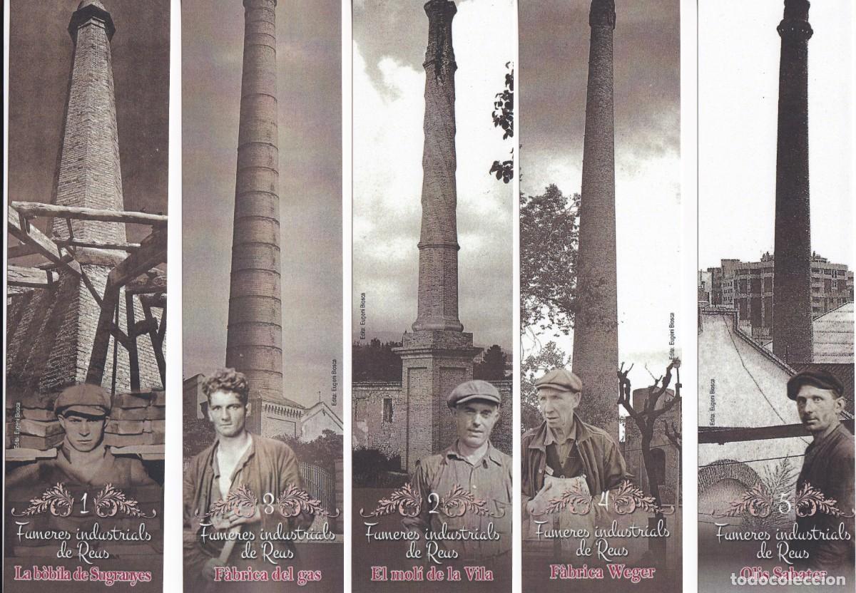Coleccionismo Marcap&aacute;ginas: Marcapaginas serie completa Fumeres industrials de Reus