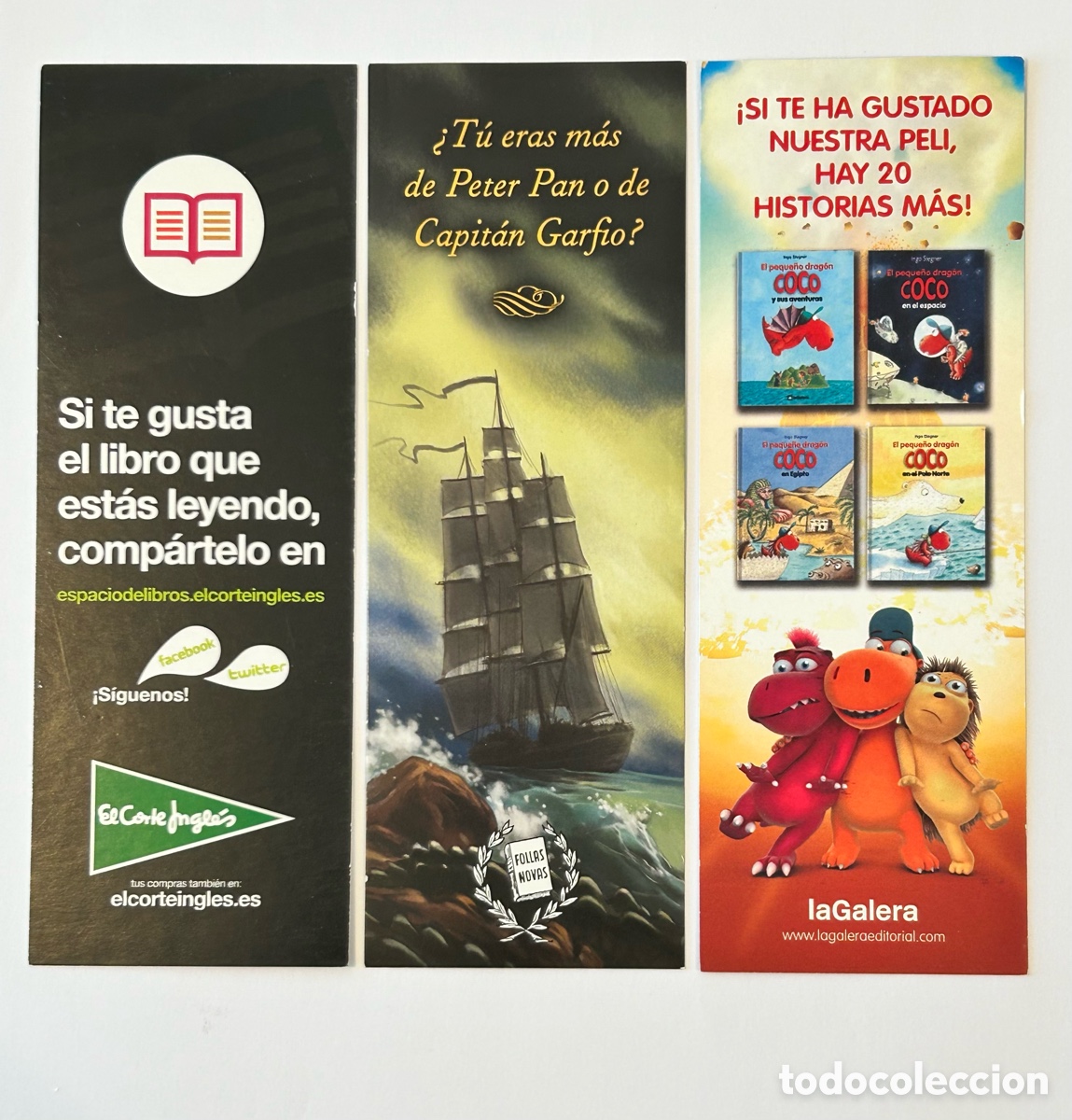 Coleccionismo marcap&aacute;ginas: LOTE 3 MARCAP&Aacute;GINAS EDITORIAL LA GALERA - Foto 2