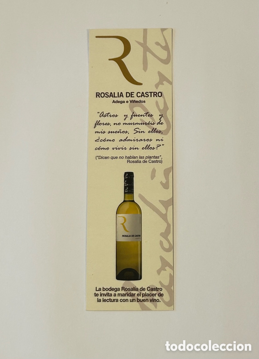 Coleccionismo marcap&aacute;ginas: MARCAP&Aacute;GINAS BODEGA ROSAL&Iacute;A DE CASTRO - Foto 1