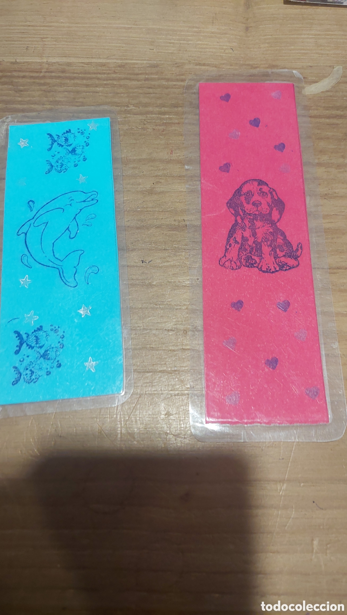 Coleccionismo marcap&aacute;ginas: Marcapaginas infantil delf&iacute;n, perrito - Foto 1