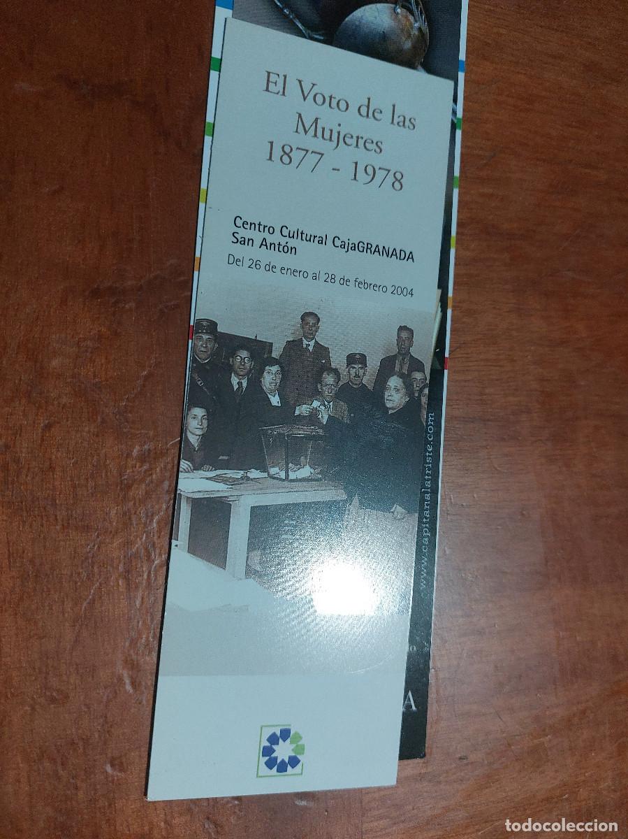 Colecionismo Marcadores de p&aacute;gina: EL VOTO DE LAS MUJERES. 1877-1978. MARCAPAGINAS. PUNTO LECTURA. BUEN ESTADO. C-1