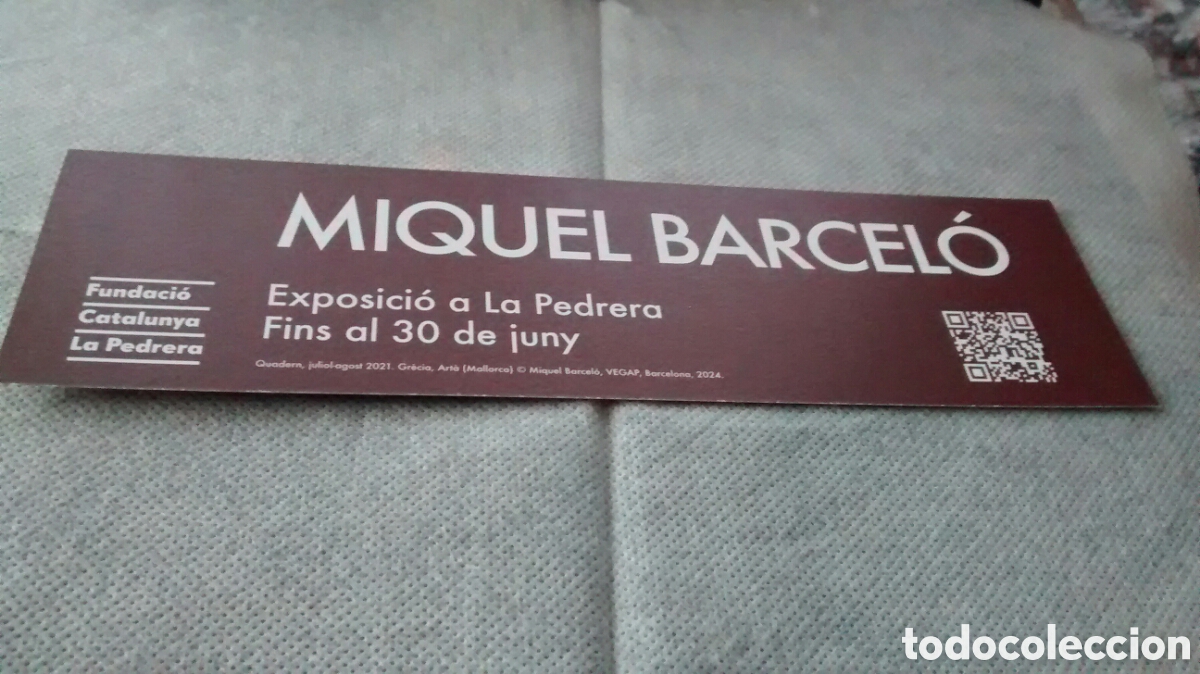 Coleccionismo marcap&aacute;ginas: MARCAPAGINAS MIQUEL BARCELO-FUNDACIO LA PEDRERA - Foto 2