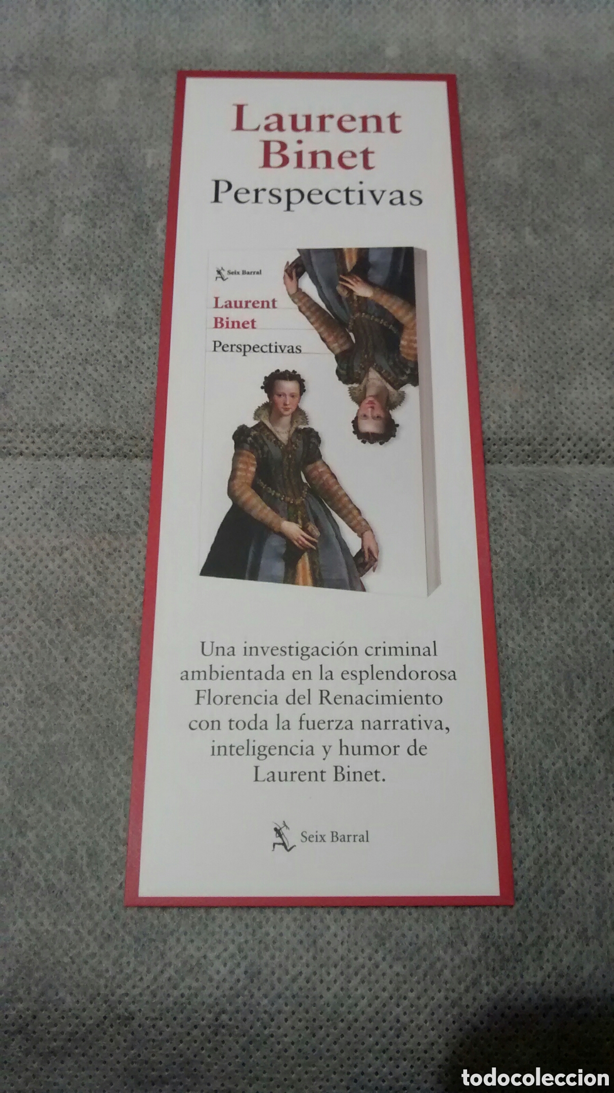 Coleccionismo Marcap&aacute;ginas: MARCAPAGINAS PERSPECTIVAS-LAURENT BINET-SEIX BARRAL (A1)