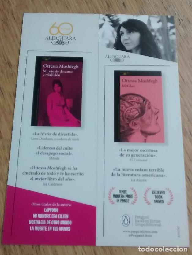Collectionnisme Marque-pages: marcap&aacute;ginas Ottessa Moshfegh, editorial Alfaguara