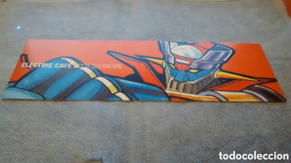 Coleccionismo Marcap&aacute;ginas: MARCAPAGINAS ELECTRIC CAFE CCCB 22-4-99 MAZINGER Z