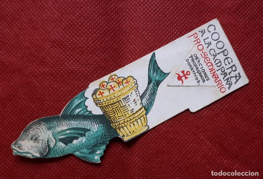 Colecionismo Marcadores de p&aacute;gina: Marcap&aacute;ginas troquelado - Coopera a la Campa&ntilde;a pro seminario