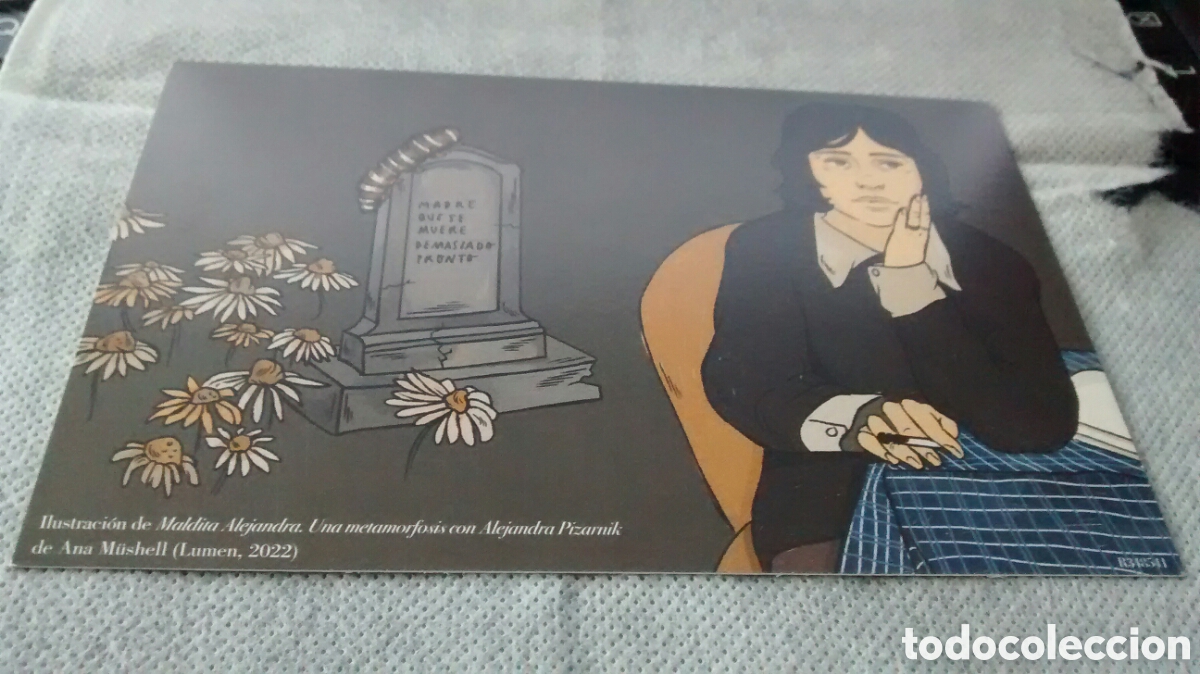 Coleccionismo Marcap&aacute;ginas: MARCAPAGINAS MALDITA ALEJANDRA.UNA METAMORFOSIS CON ALEJANDRA PIZARNIK-ANA MUSHELL-LUMEN (A1)