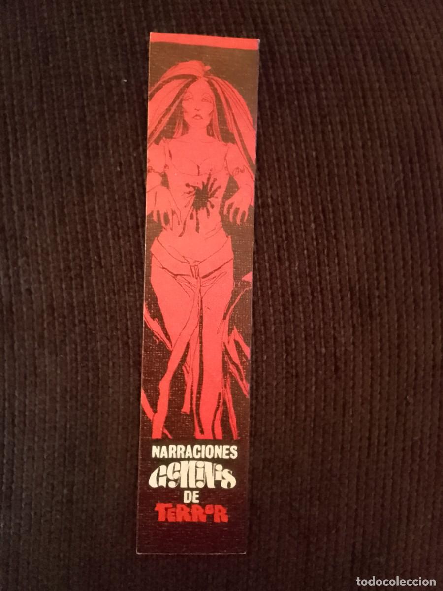 Coleccionismo marcap&aacute;ginas: MARCAPAGINAS. NARRACIONES GEMINIS DE TERROR. - Foto 1