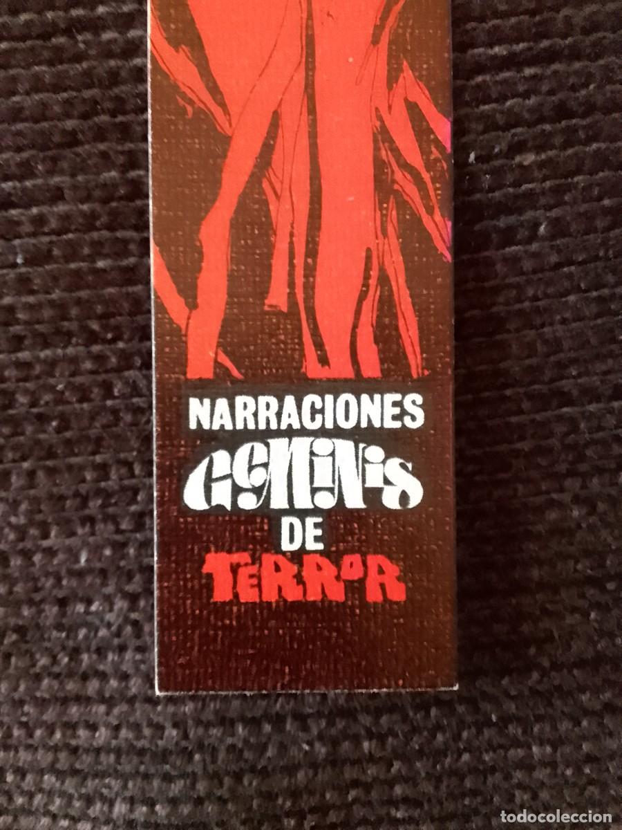 Coleccionismo marcap&aacute;ginas: MARCAPAGINAS. NARRACIONES GEMINIS DE TERROR. - Foto 4