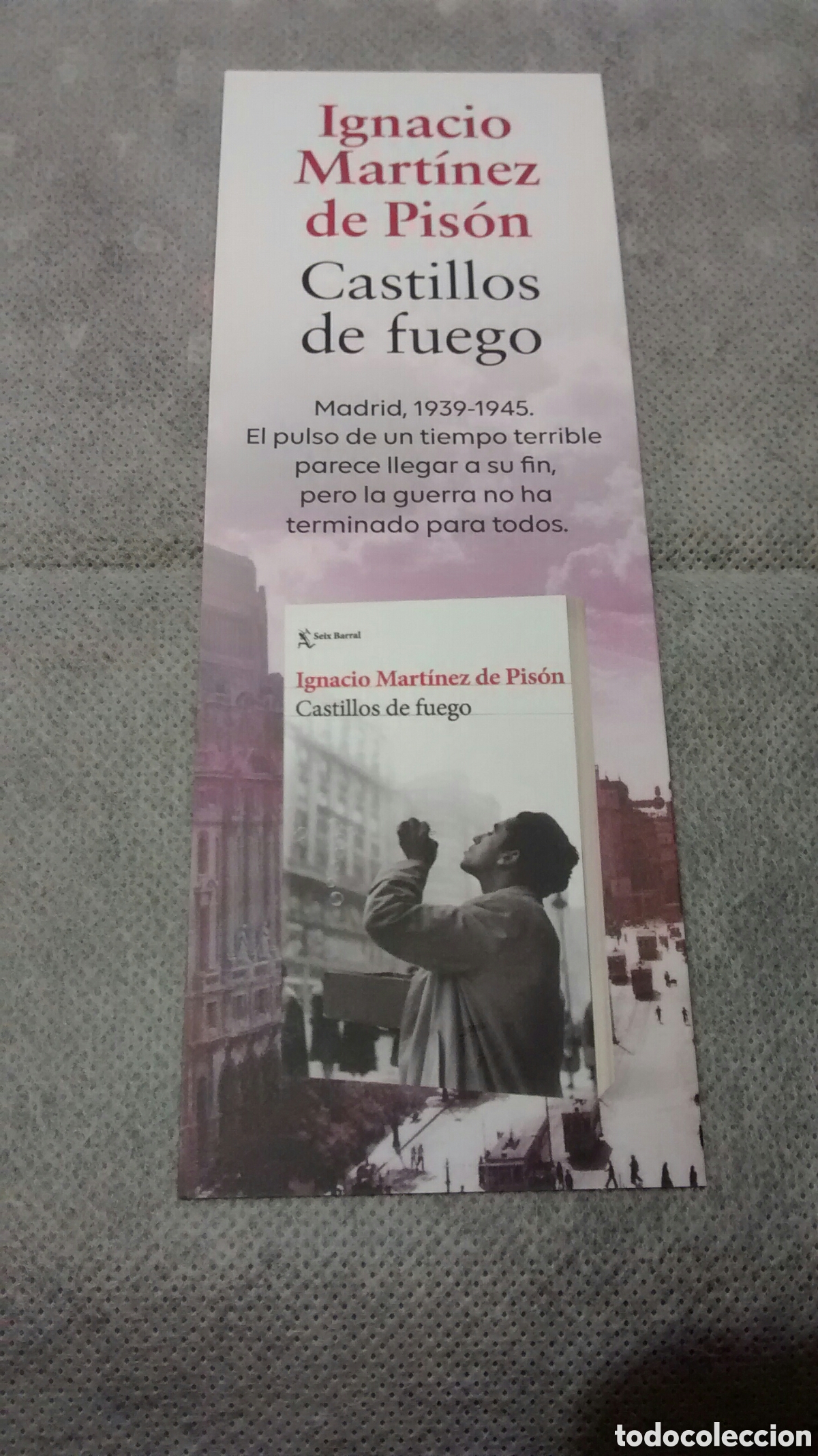 Coleccionismo Marcap&aacute;ginas: MARCAPAGINAS CASTILLOS DE FUEGO-IGNACIO MARTINEZ DE PISON-SEIX BARRAL