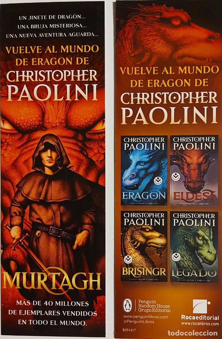 Coleccionismo marcap&aacute;ginas: MARCAPAGINAS - ROCA - MURTAGH - CHISTOPHER PAOLINI - Foto 1