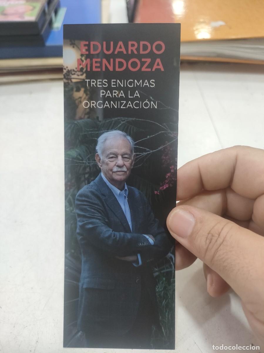 Coleccionismo Marcap&aacute;ginas: Marcap&aacute;ginas SEIX BARRAL Tres Enigmas Para la Organizaci&oacute;n EDUARDO MENDOZA