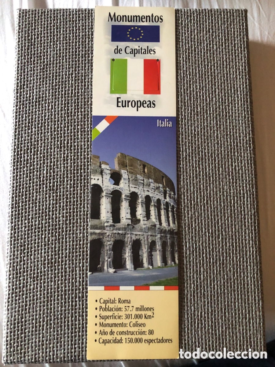 Coleccionismo marcap&aacute;ginas: Marcap&aacute;ginas Monumentos Capitales Europeas. Italia. ASM