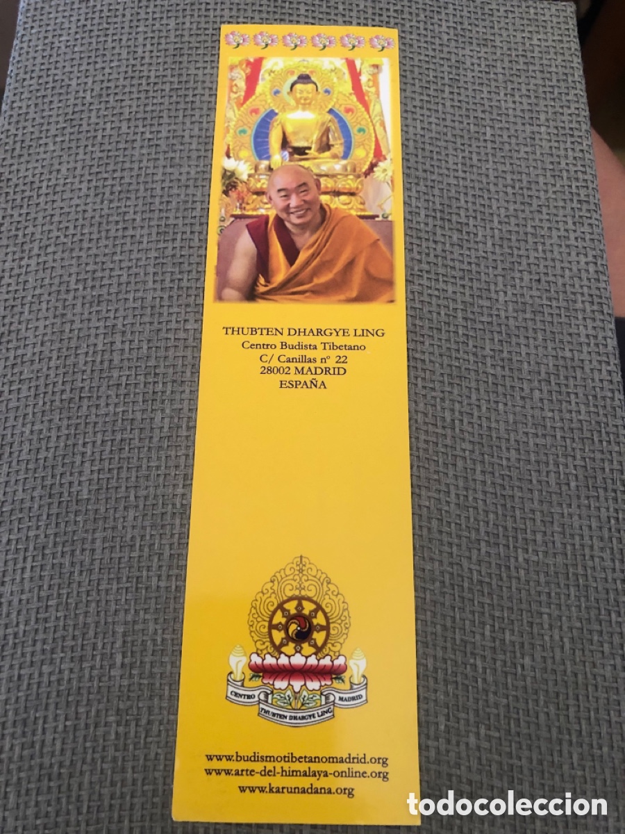Coleccionismo marcap&aacute;ginas: Marcap&aacute;ginas Centro budista tibetano. Madrid. Religi&oacute;n. ASM