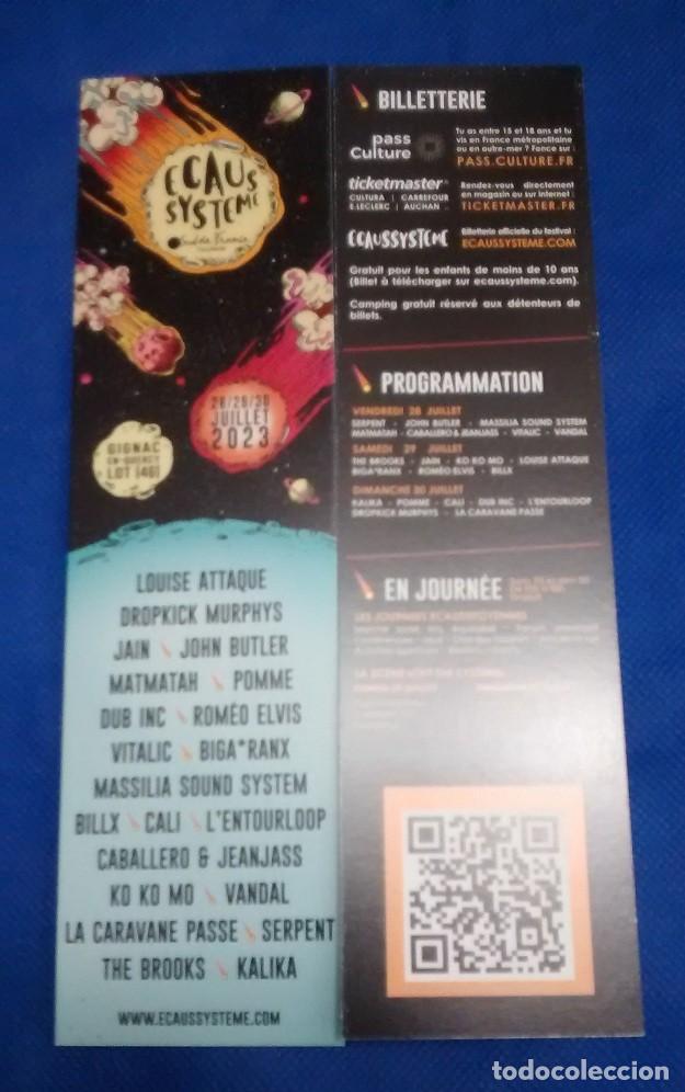 Collectables Bookmark: marcap&aacute;ginas festival musical franc&eacute;s ecaus