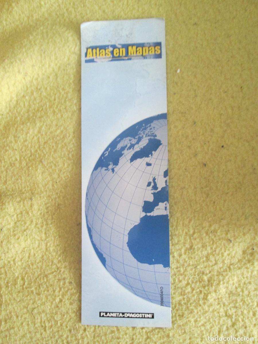 Coleccionismo marcap&aacute;ginas: ATLAS EN MAPAS MARCAPAGINAS - Foto 1