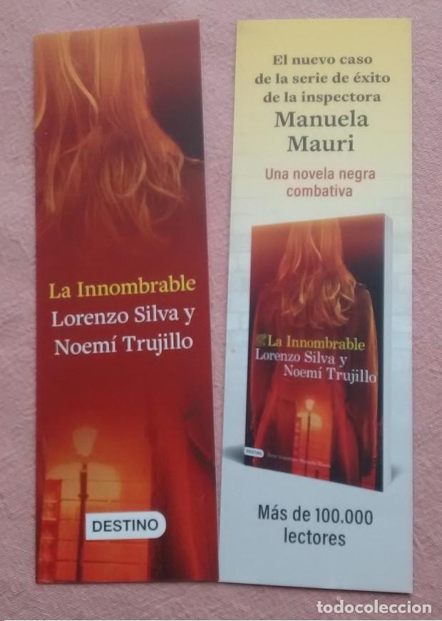 Coleccionismo Marcap&aacute;ginas: marcap&aacute;ginas novela negra innombrable, editorial Destino