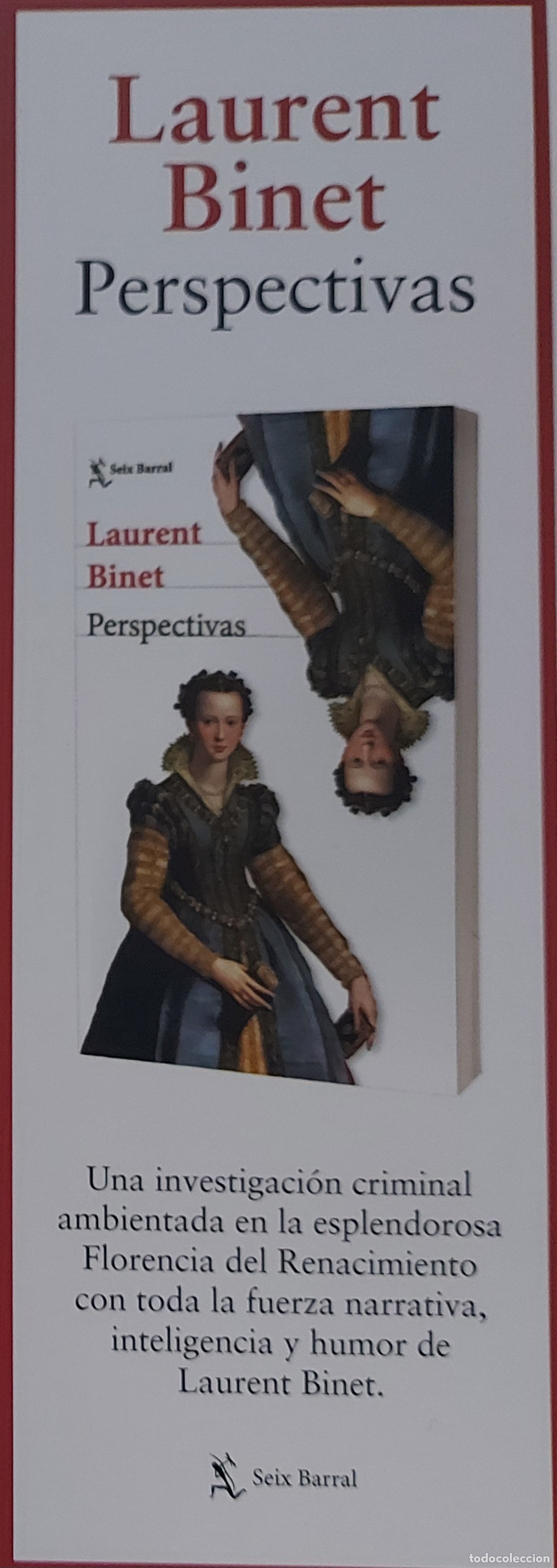 Coleccionismo Marcap&aacute;ginas: MARCAPAGINAS - SEIX BARRAL - PERSPECTIVAS - LAURENT BINET