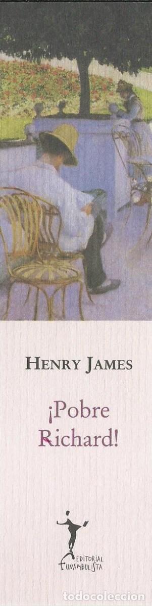 Sammeln von Lesezeichen: Marcapaginas editorial Funambulista pobre Richard