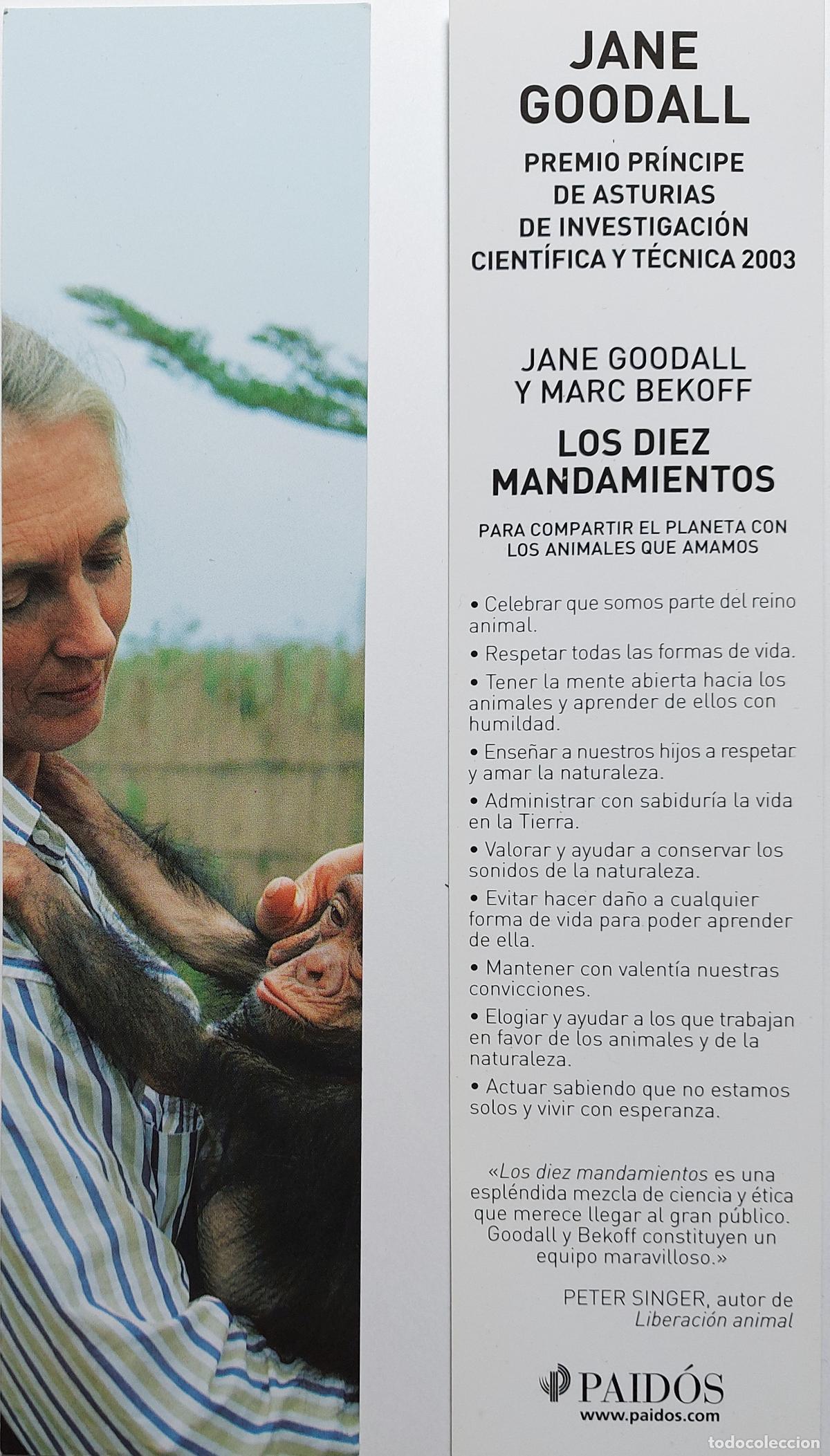 MARCAPAGINAS - PAIDOS - JANE GOODALL