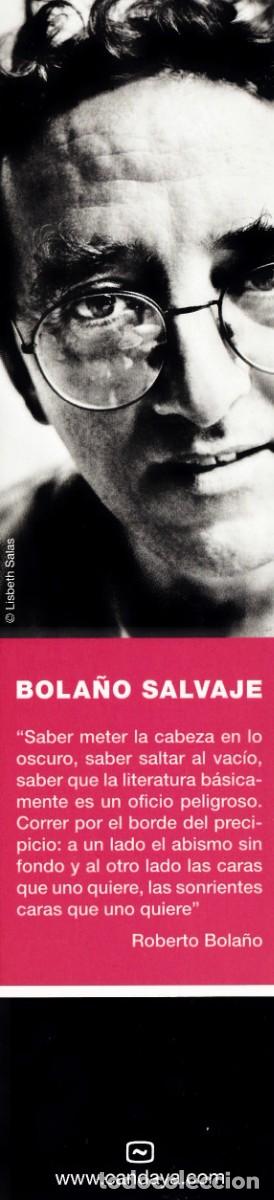 Coleccionismo Marcap&aacute;ginas: Marcapaginas editorial Candaya Bola&ntilde;o salvaje