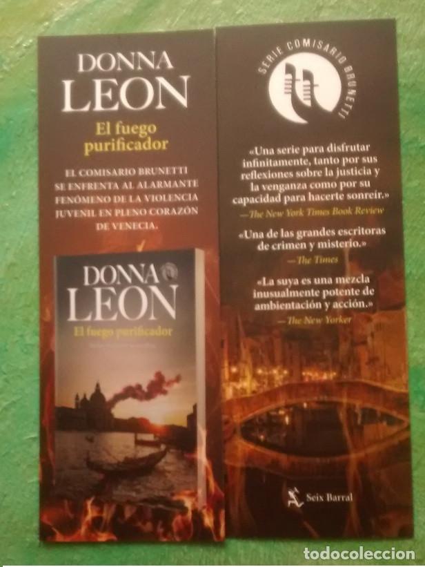 Coleccionismo Marcap&aacute;ginas: marcapaginas fuego purificador, editorial seix barral