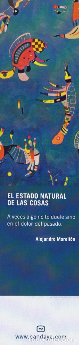 Coleccionismo marcap&aacute;ginas: Marcapaginas editorial Candaya el estado natural de las cosas