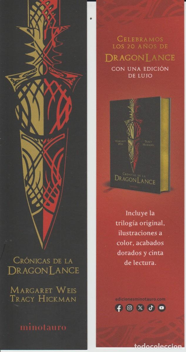 Coleccionismo Marcap&aacute;ginas: MARCAPAGINAS. PUNT DE LLIBRE - CRONICAS DE LA DRAGON LANCE - ED. MINOTAURO