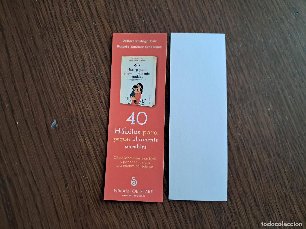 Coleccionismo marcap&aacute;ginas: marcap&aacute;ginas, punto de libro, 40 habitos para peques altamente sensibles, Editorial Ob Stare.