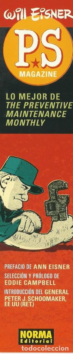 Collectables Bookmark: Marcapaginas editorial Norma Will Eisner