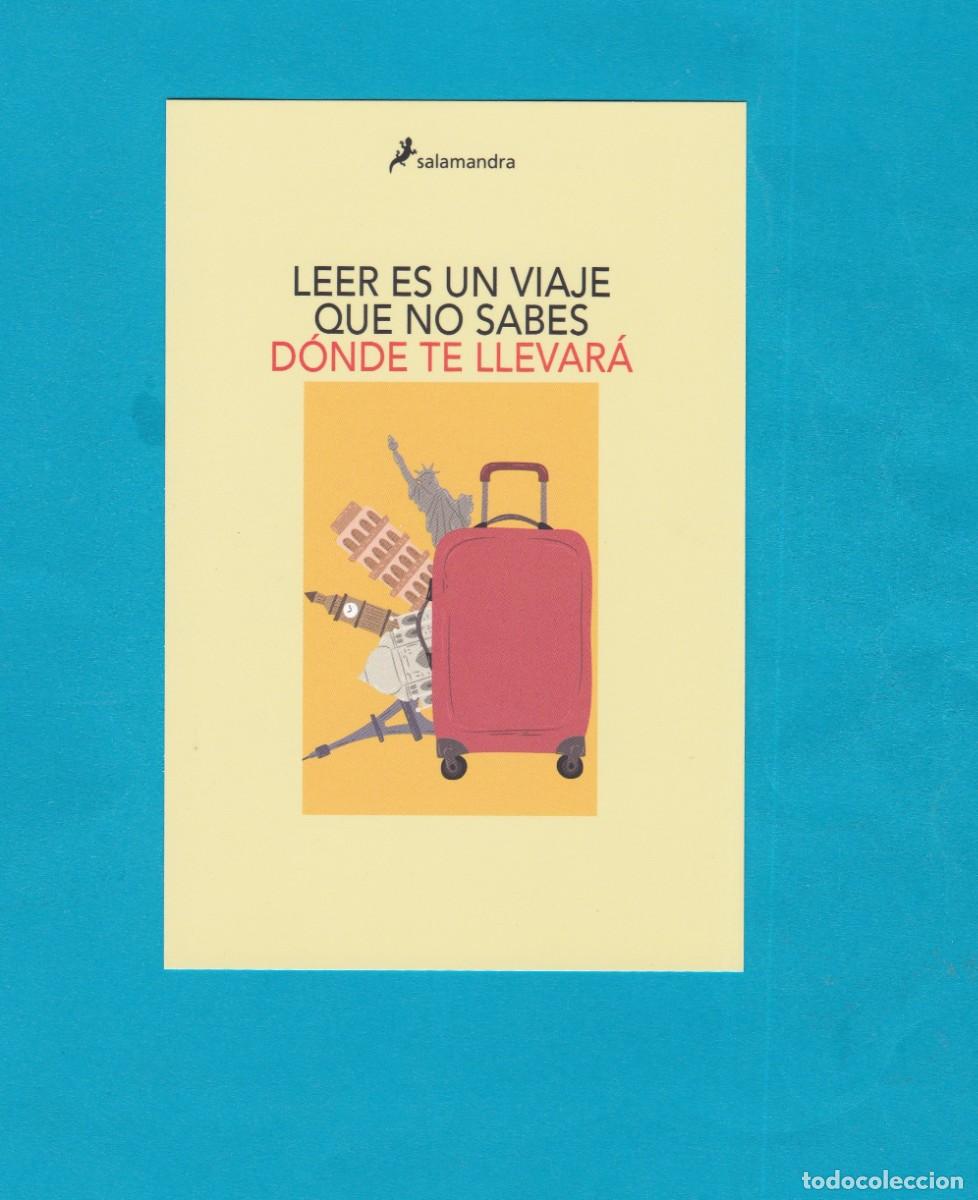 Collectables Bookmark: Macapaginas editorial Salamandra formato postal leer es un viaje que no sabes donde te llevar&aacute;