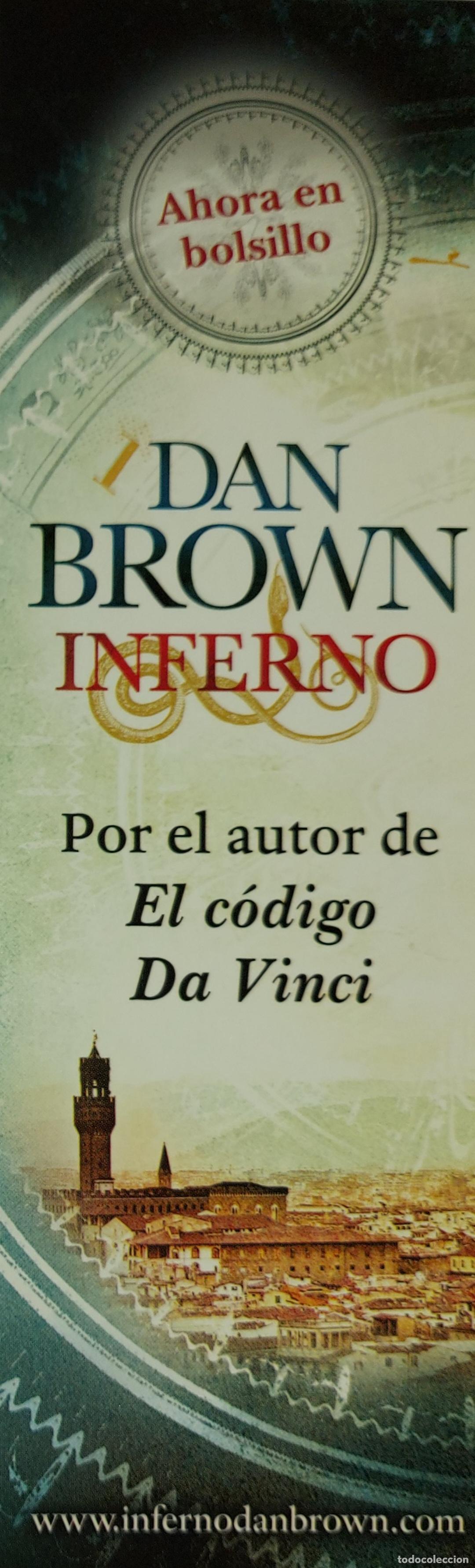 Coleccionismo marcap&aacute;ginas: MARCAPAGINAS - BOOKET - INFERNO - DAN BROWN - Foto 1