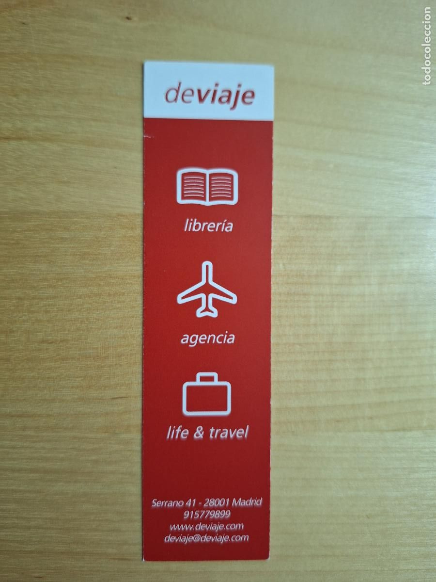 Coleccionismo marcap&aacute;ginas: Marcalibros Librer&iacute;a deviaje Madrid - Foto 1