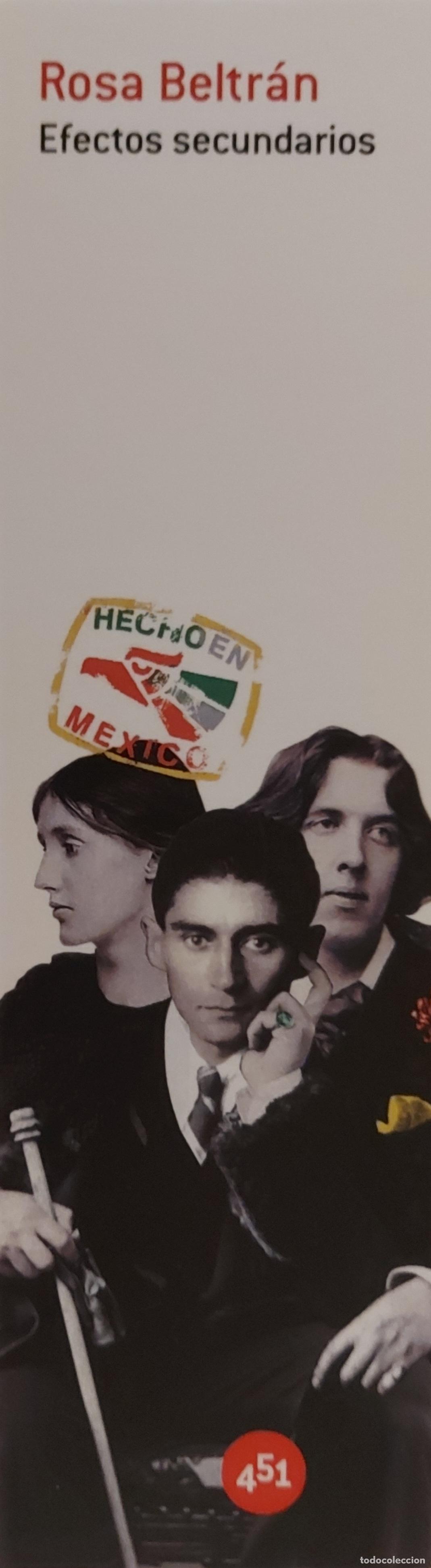 Collectables Bookmark: MARCAPAGINAS - 451 EDITORIAL - EFECTOS SECUNDARIOS - ROSA BELTRAN