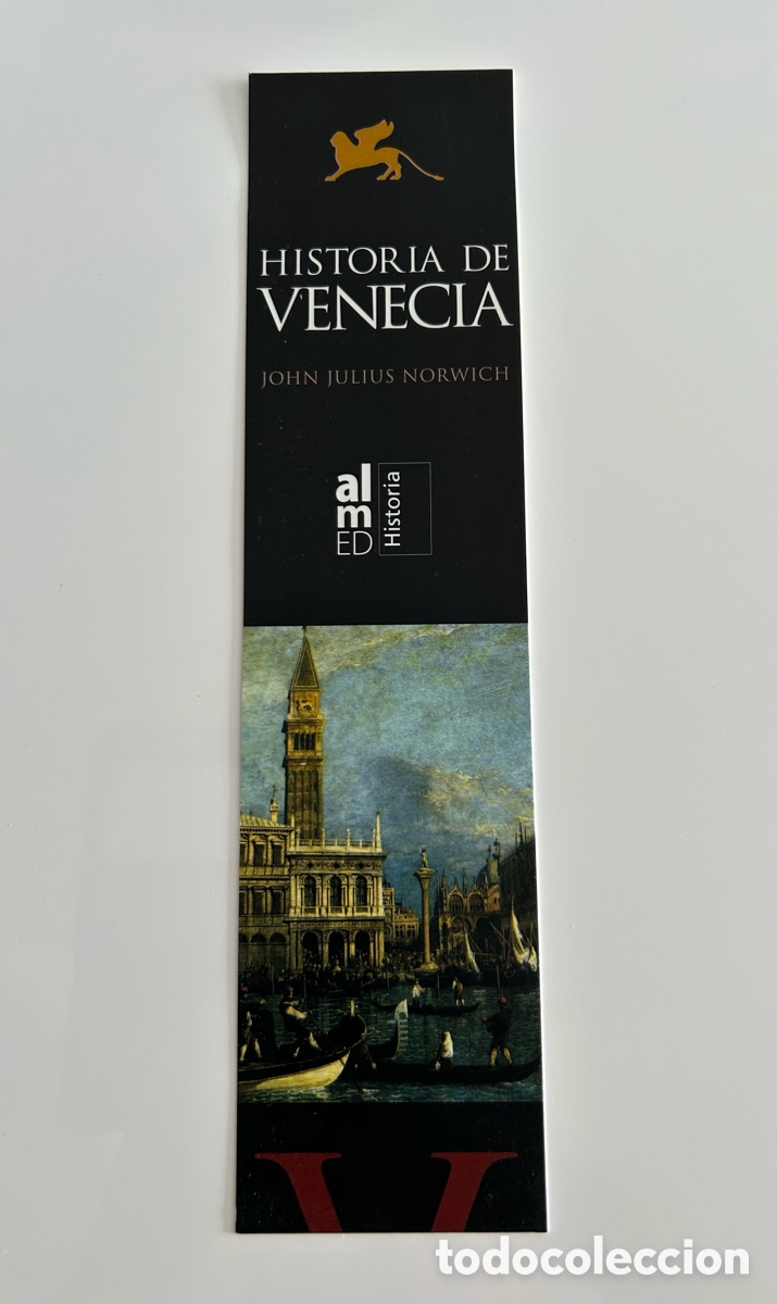 Collectables Bookmark: MARCAP&Aacute;GINAS. HISTORIA DE VENECIA. EDITORIAL ALMED