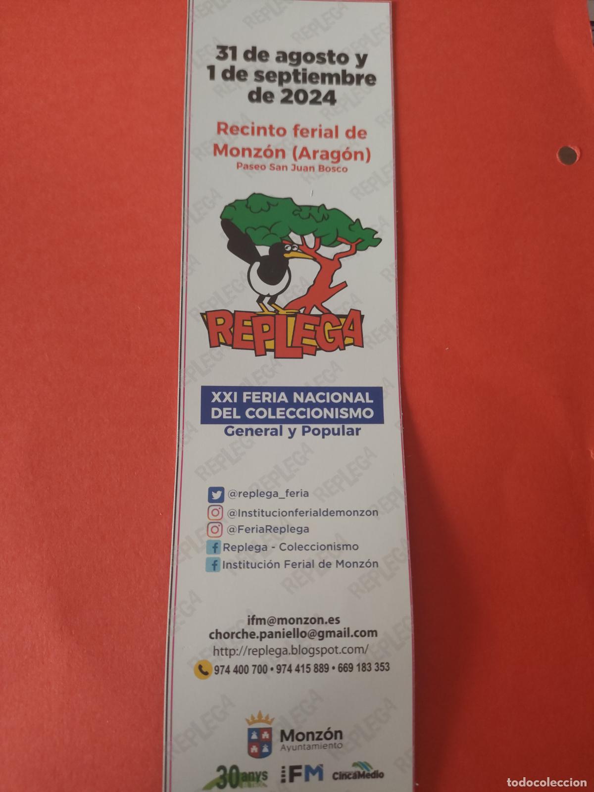 Collectables Bookmark: MARCAPAGINAS REPLEGA 2024. FERIA COLECCIONISMO MONZON