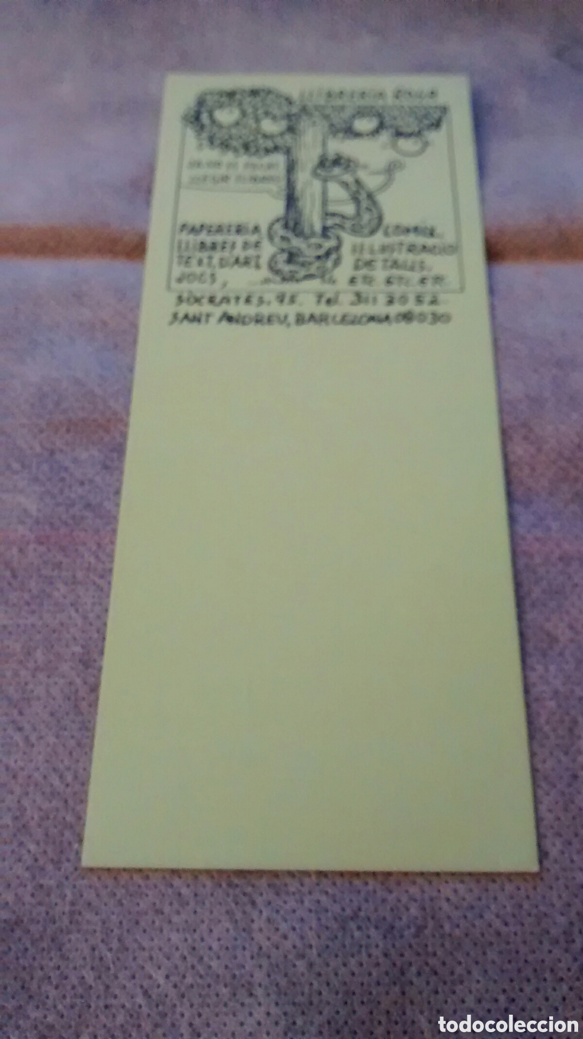 Collectables Bookmark: MARCAPAGINAS LLIBRERIA ROSA SANT ANDREU (DESAPARESCUDA)
