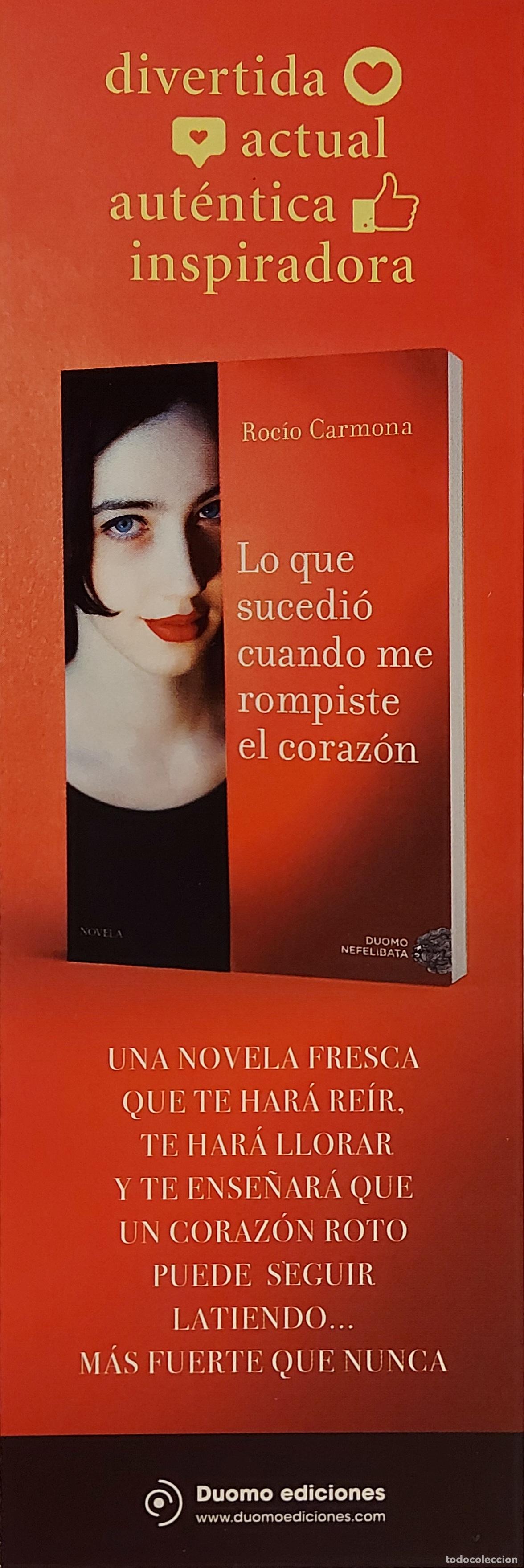 Collezionismo Segnalibri: MARCAP&Aacute;GINAS - DUOMO - LO QUE SUCEDIO CUANDO ME ROMPISTE EL CORAZON -