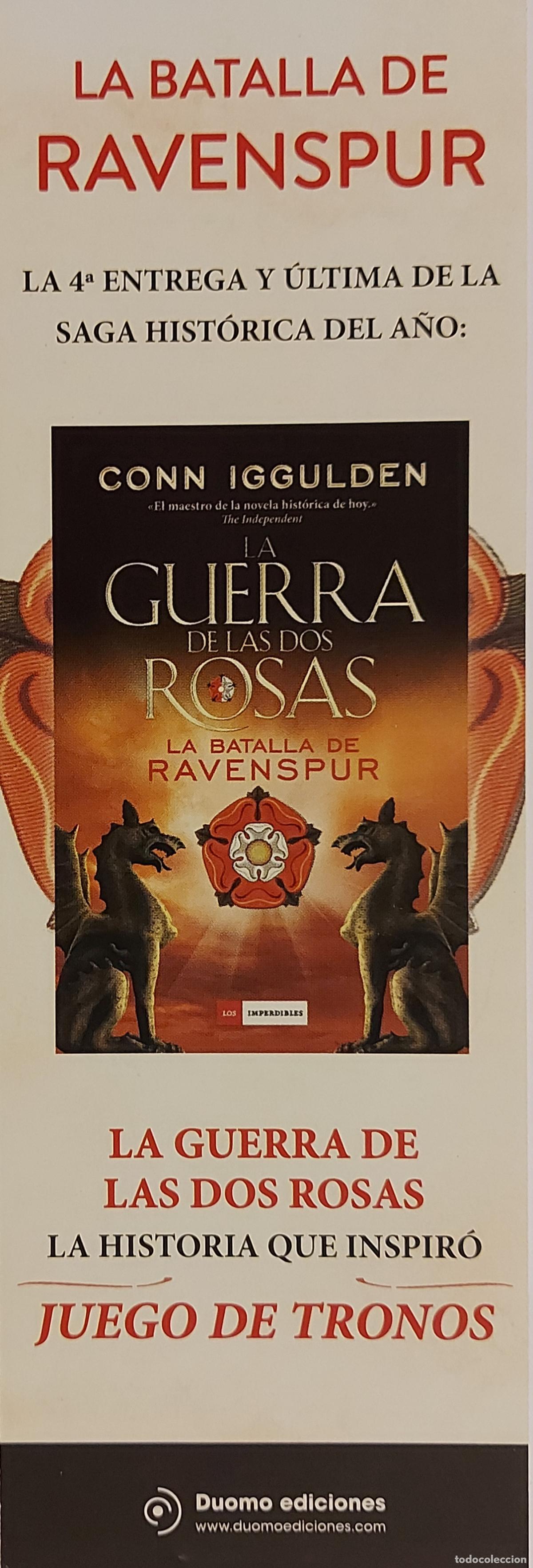 Collezionismo Segnalibri: MARCAP&Aacute;GINAS - DUOMO - LA GUERRA DE LAS ROSAS - CONN IGGULDEN
