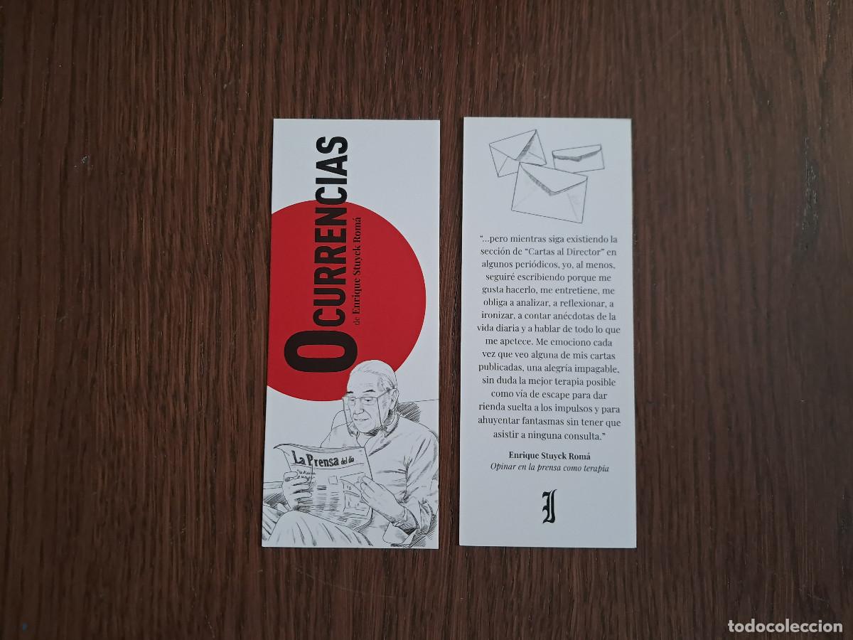 Collezionismo Segnalibri: marcap&aacute;ginas, punto de libro, Ocurrencias, Enrique Stuyck Rom&aacute;, La prensa.