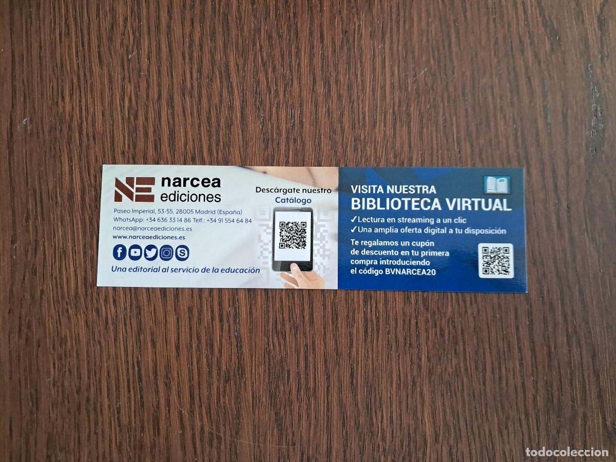 Collezionismo Segnalibri: marcap&aacute;ginas, punto de libro, visita nuestra biblioteca virtual, Narcea ediciones.