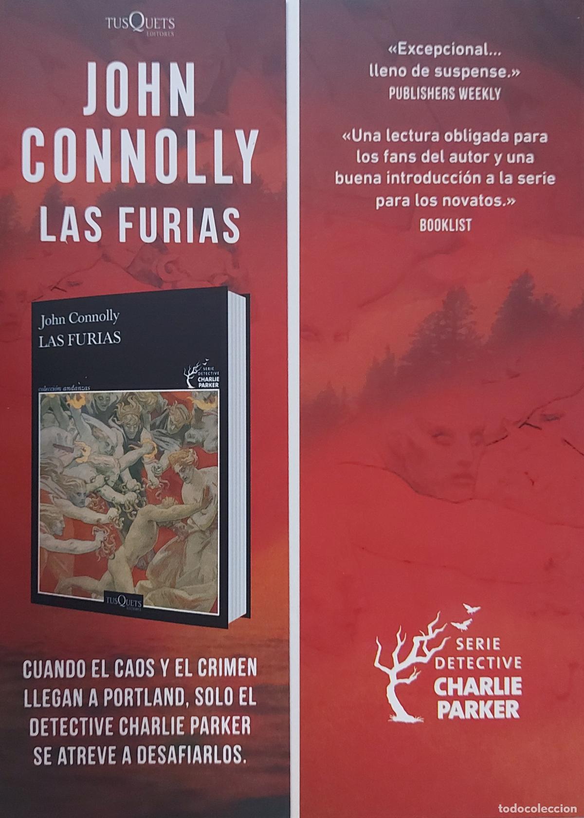 Coleccionismo Marcap&aacute;ginas: MARCAPAGINAS - TUSQUETS EDITORES - JOHN CONNOLLY - LAS FURIAS -