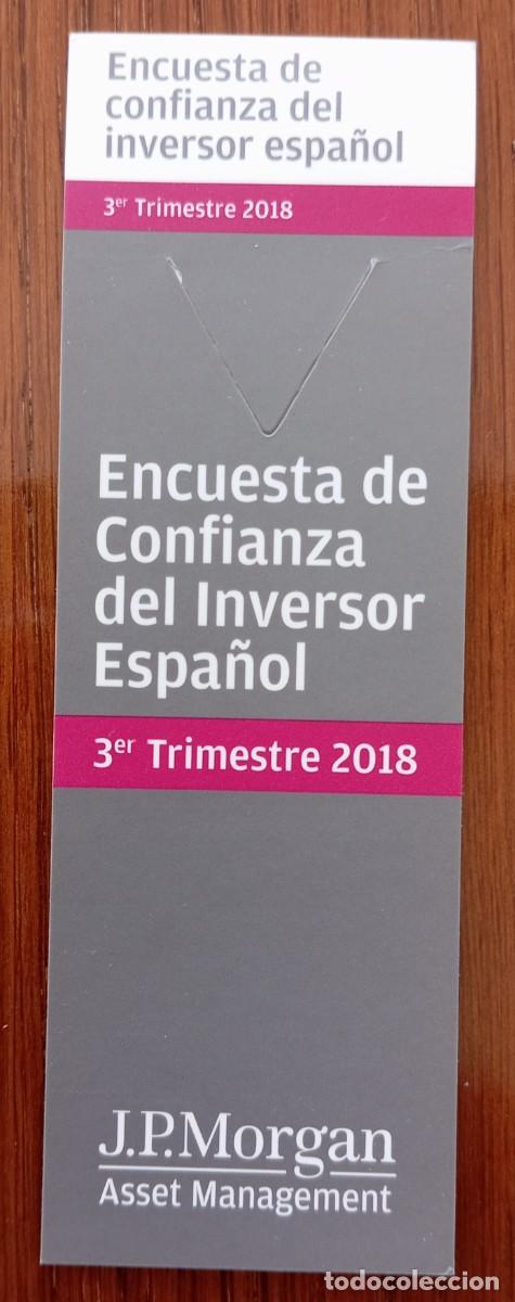 Coleccionismo Marcap&aacute;ginas: PEDIDO M&Iacute;NIMO 3 EUROS. Marcap&aacute;ginas, punto de lectura J.P.MORGAN