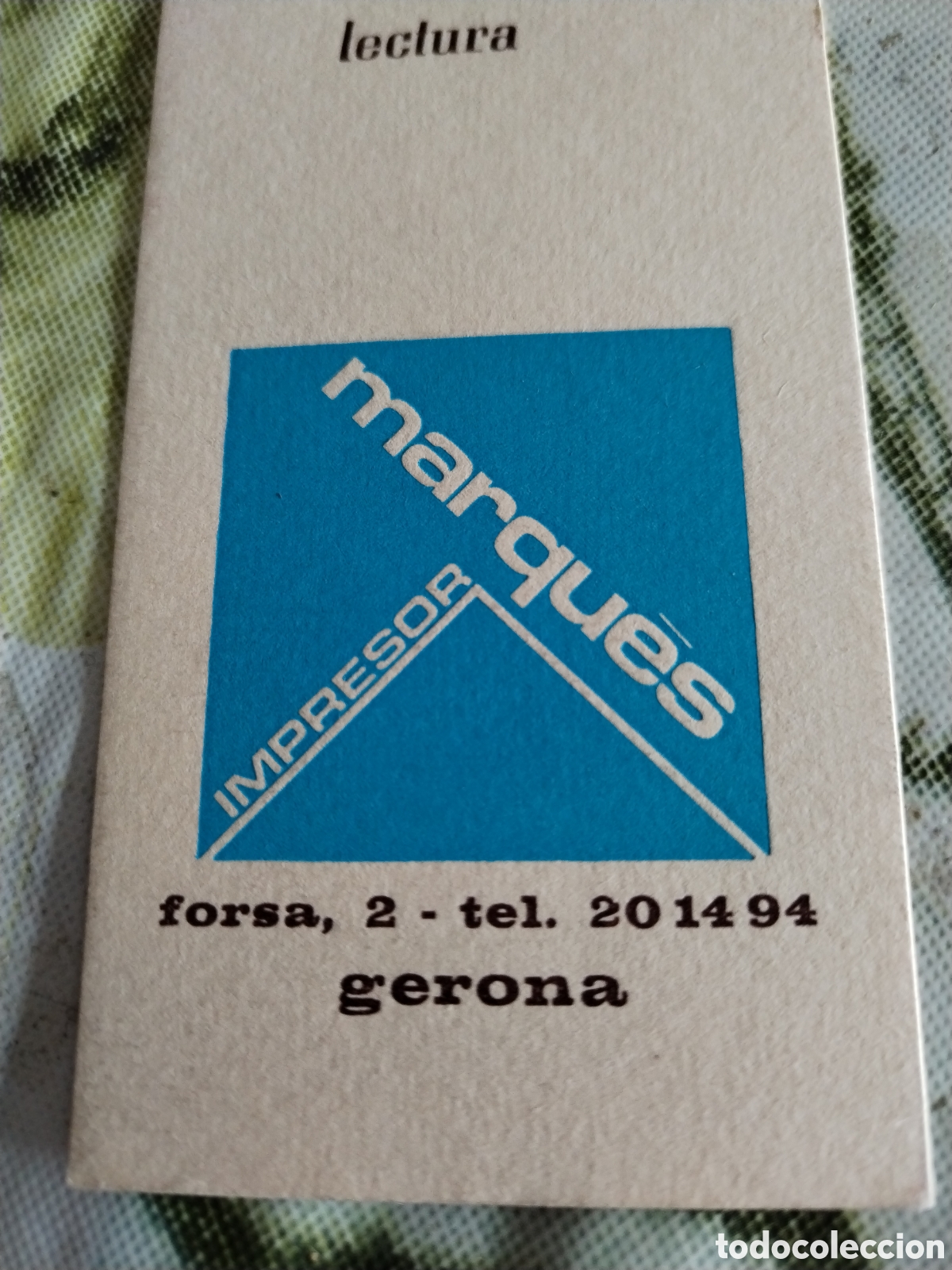 Coleccionismo marcap&aacute;ginas: Marcap&aacute;ginas impresor Marqu&eacute;s Gerona - Foto 3