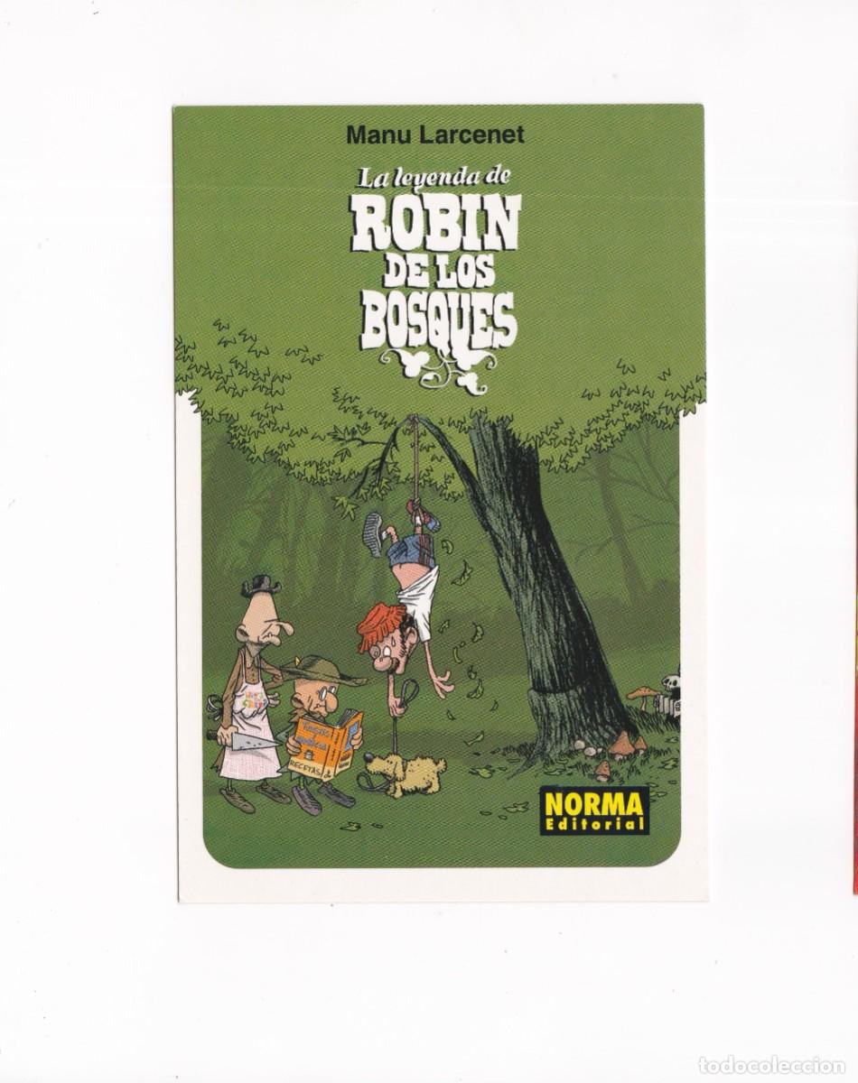 Sammeln von Lesezeichen: Marcapaginas editorial Norma formato postal la leyenda de Robin de las bosques