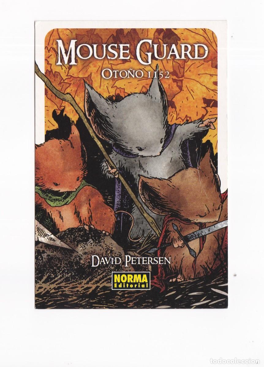 Sammeln von Lesezeichen: Marcapaginas editorial Norma formato postal Mouse Guard oto&ntilde;o 1.152