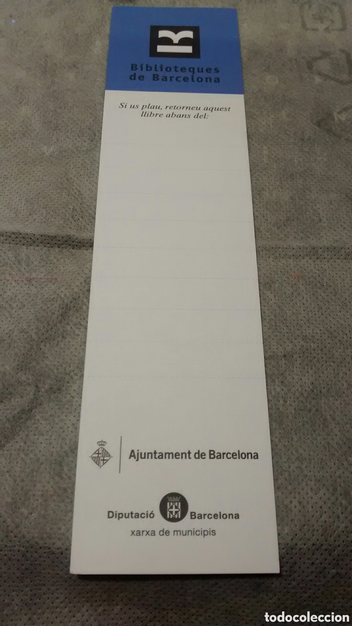Sammeln von Lesezeichen: MARCAPAGINAS BIBLIOTEQUES DE BARCELONA (A2)