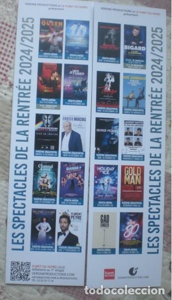 Collectionnisme Marque-pages: marcap&aacute;ginas espect&aacute;culos teatrales y musicales Lille