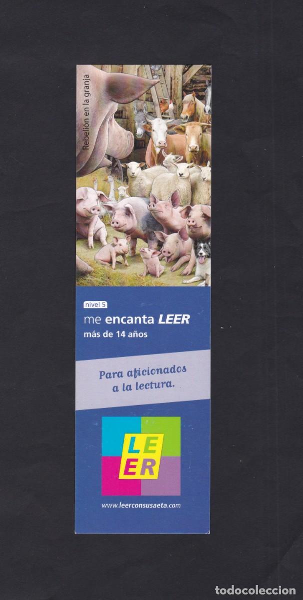 Coleccionismo Marcap&aacute;ginas: Marcapaginas editorial Susaeta rebeli&oacute;n en la granja puntas cuadradas