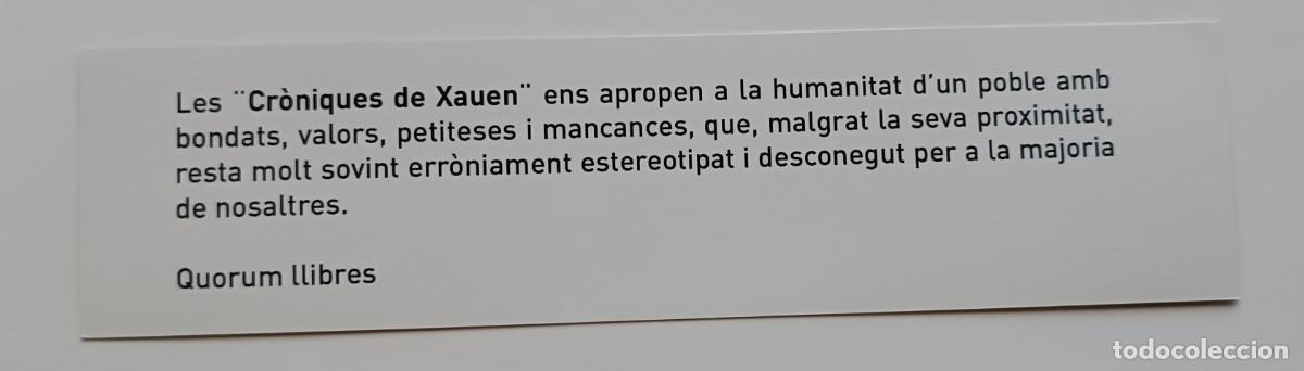 Coleccionismo marcap&aacute;ginas: marca p&aacute;ginas Cr&ograve;niques de XAUEN - Foto 2